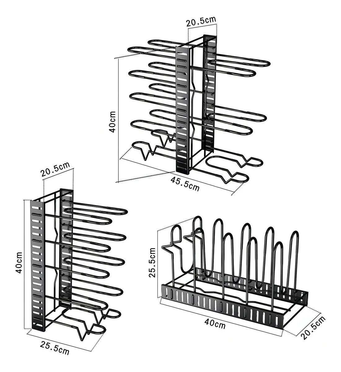 Organizador De Sartenes Y Ollas, 8 Niveles
