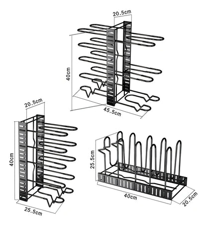 Organizador De Sartenes Y Ollas, 8 Niveles