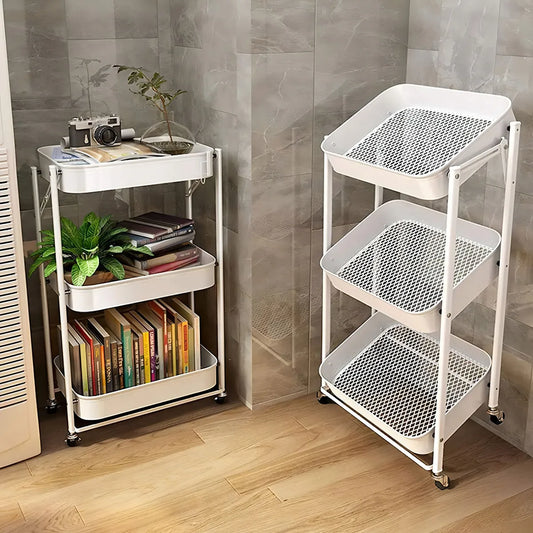 Organizador Carro Plegable Multiuso De 3 Niveles