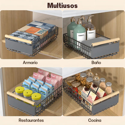 Organizador De Cocina Repisa Extraible Bandeja Desplegable