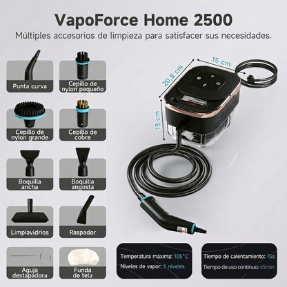 VapoForce Home 2500 | Vapor potente. Grasa y sarro resueltos.
