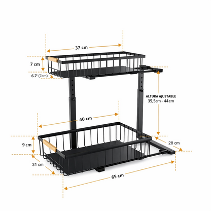 DuoRack Pack (x2) – Dos niveles Cero desorden.
