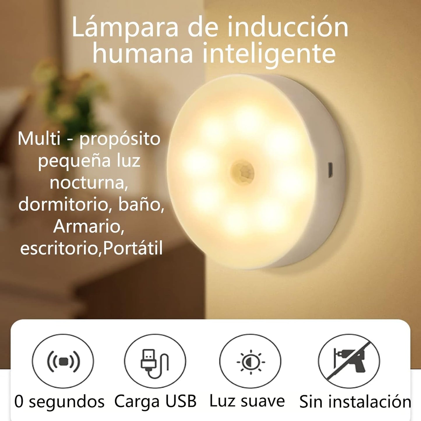 Lumin™ - Lámpara inteligente con sensor (x6)